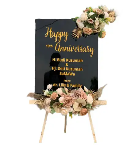 Papan Bunga Akrilik Rembes