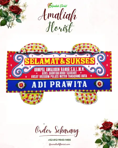 Papan Bunga Ucapan Selamat Rembes